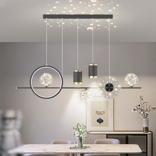 Lampe suspendue à LED 46W lustre de table à manger moderne