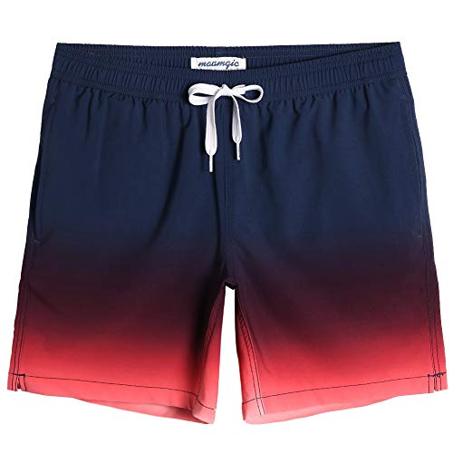 Image of maamgic Mens 7 inch Stretch Swim Trunks Quick Dry Mesh Lining Swimwear Bathing Suits