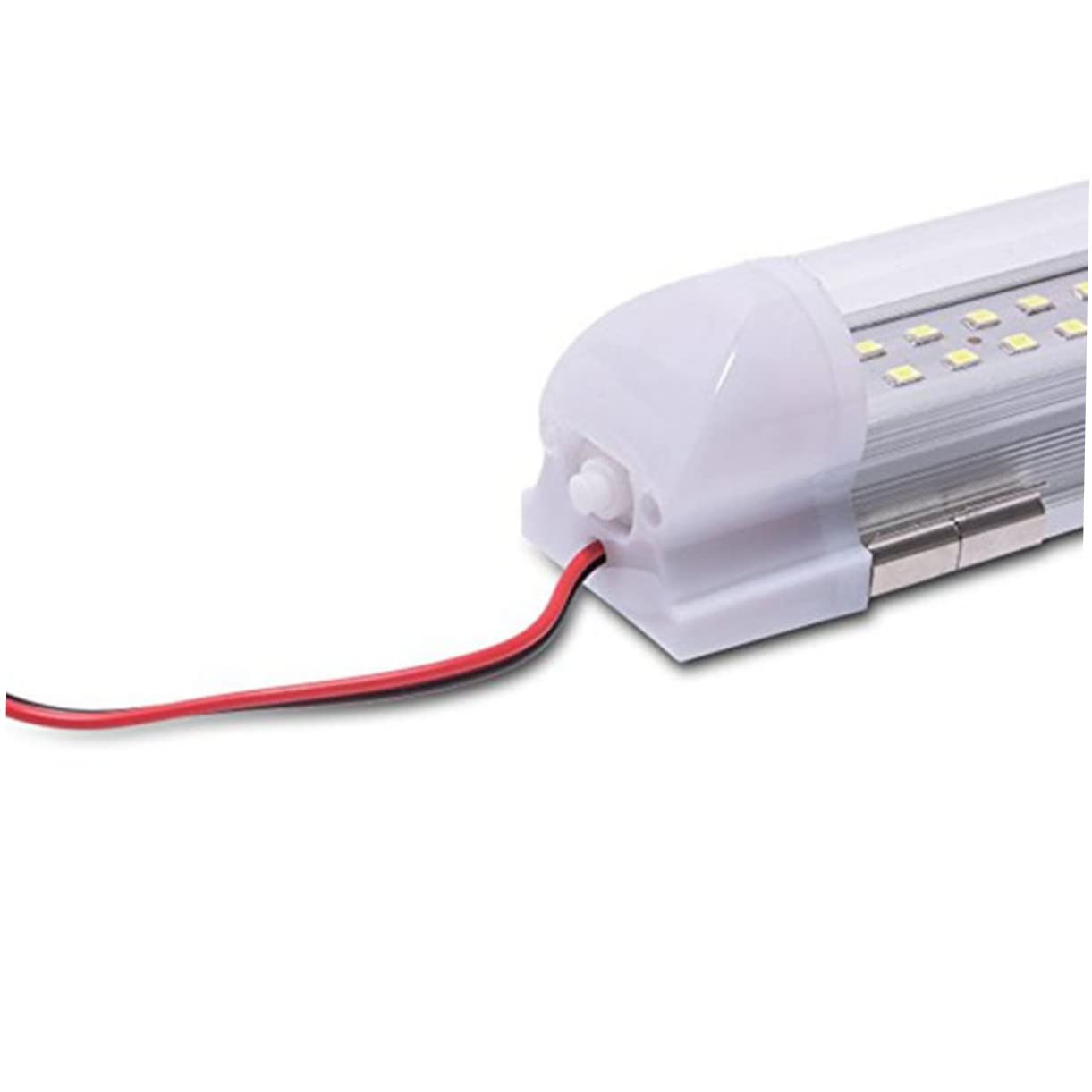 TOPBATHY 4pezzi Luce Led Per Auto Striscia Luminosa Da Lettura Per Auto Lampadine Basso Consumo Energetico Installazione Semplice Confezione