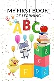  My First Book of learning ABC: 3d picture & bold letters makes easy & attractive to learn for 2-6 yrs
