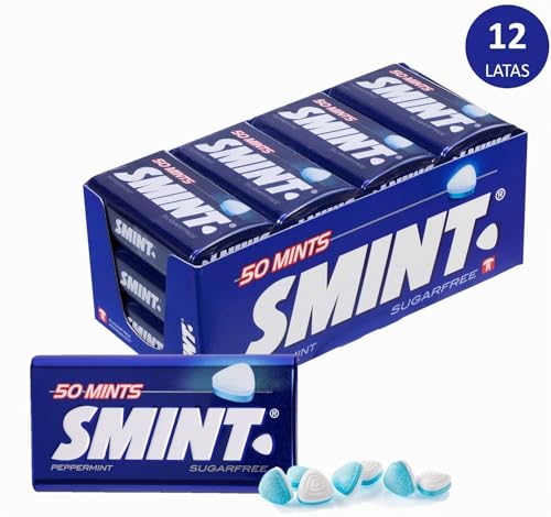 Miniatura 2 de Smint Tin Menta, Caramelo Comprimido Sin Azúcar - 12 unidades de 35 gr. (Total 420 gr.)