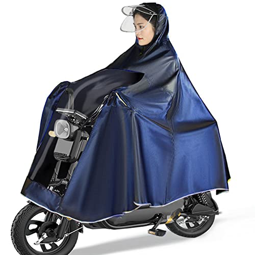 SUYUDD Motorrad Regenponcho mit Rückspiegelabdeckung und visuellem Armaturenbrett Scooter Fahrradjacke Regenmantel Cape Regenschutz Cover
