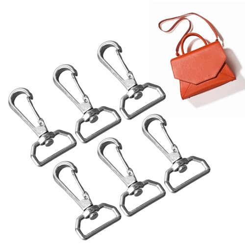 Gatillo de metal resistente, 6 piezas de perno de ojo giratorio, cierre a presión, ganchos de anillo en D universales de acero inoxidable, clips para correas de cincha