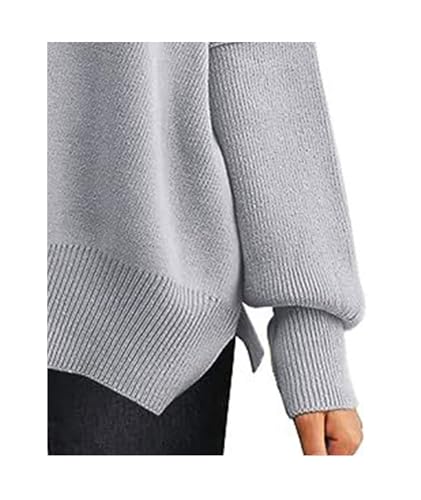 Image of SEMATOMALA Women's Oversized Plain Batwing Sweaters Fall Winter Crewneck Trendy Pullover Knit Jumper Tops