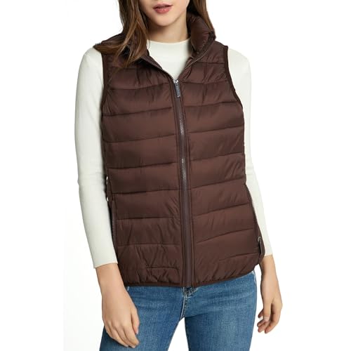 Alpine Swiss Jodie Womens Puffer Vest Down Alternate Insulated Vest Jacket Packable Layering Outerwear Windproof Zip Pockets2