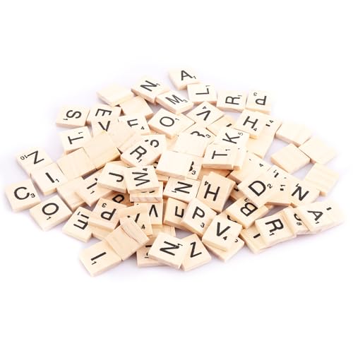 LDXDRU 1052 Pack Wooden Letters for Crafts, 1000pcs Wooden S