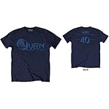  T-Shirt # L Blue Unisex # News of the World 40th Vintage Logo