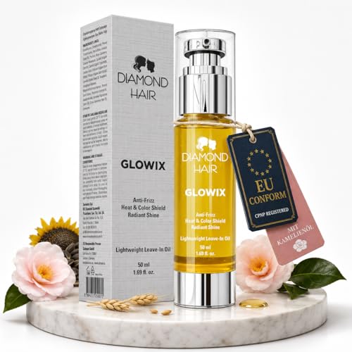 Huile capillaire GLOWIX pour cheveux secs routine de soin quotidienne