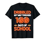 Photo Gallery t-shirt dribbling my way through 100 days of school maglietta Photo Gallery t-shirt dribbling my way through 100 days of school maglietta