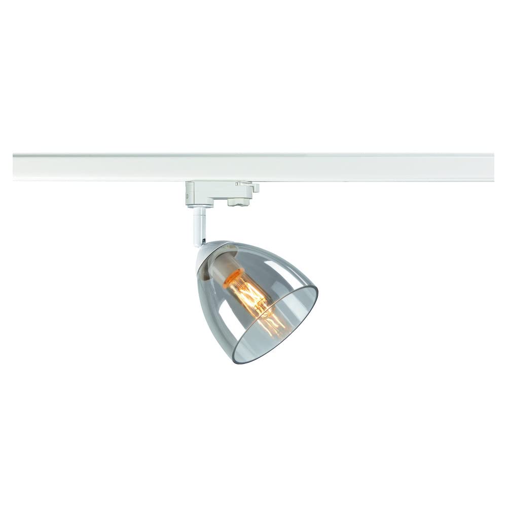 SLV 3 Phasen System Leuchte PARA CONE GL GU10 25W weiß LED-Spot Decken-Strahler