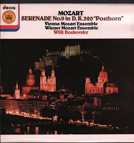 Serenade No. 9 in D K. 320 Posthorn partition orchestrale concert enregistrement