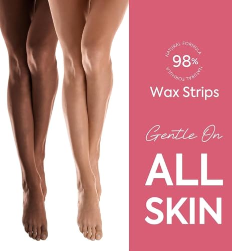 Image of Wax Strip Liposoluble Facial Wax Strips for Women - 20 Wax Strips + 4 Wax Wipes | Facial Hair Removal Face Wax Strip for Upper Lip, Eyebrows, Chin, Sidelocks Wax Hair RemovalKit(10*2) (Full Body Wax Strip)