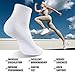 Lapulas Athletic Quarter Socks for Men Women, Cotton Mesh, Cushioned Arch Support, Non-Slip Running Ankle Design, 6 Pack