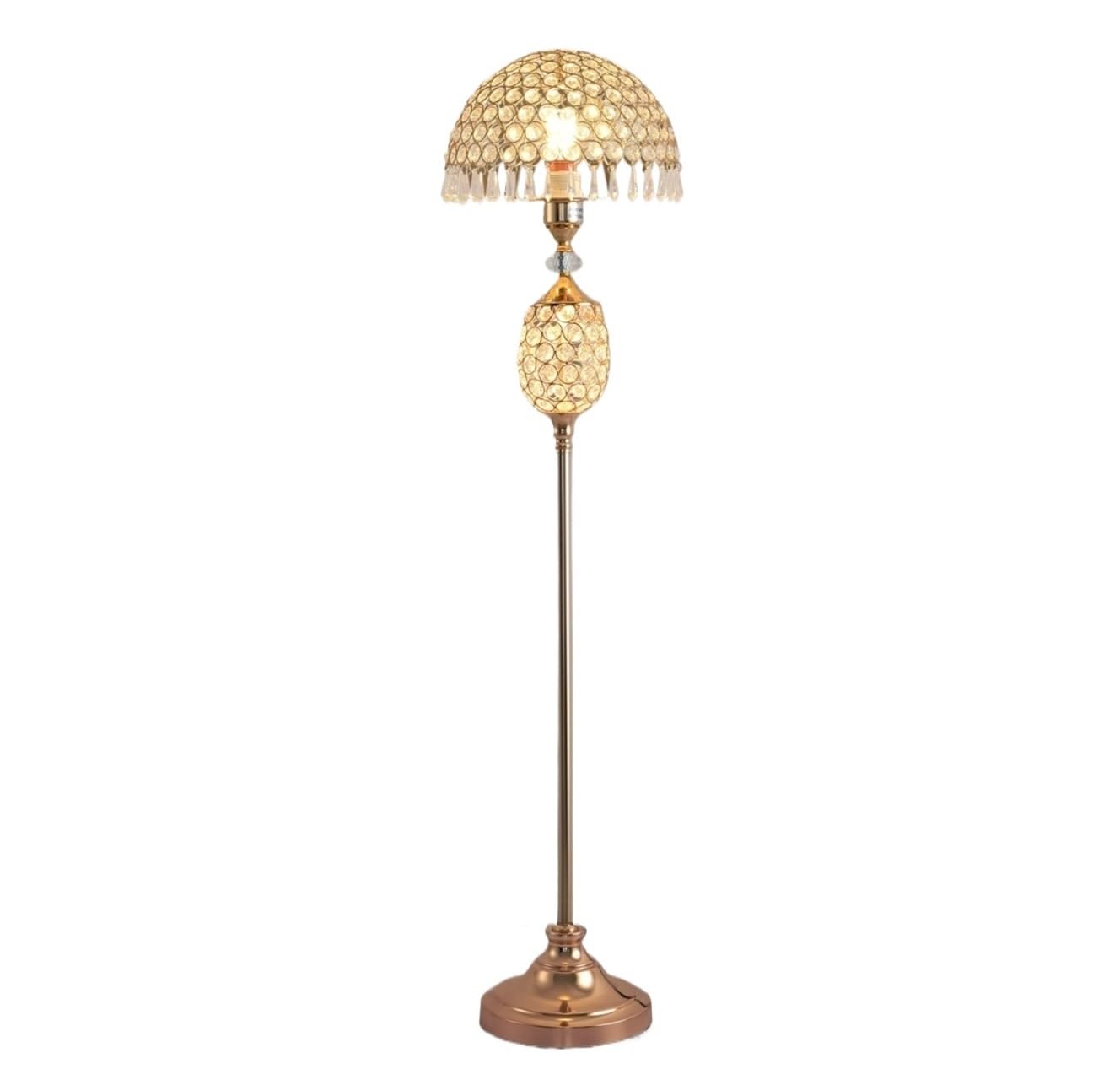 CVdrtyED Standing Lamp European Style Crystal Floor Lamp Decorative for Bedroom Living Room Bedroom Living Room
