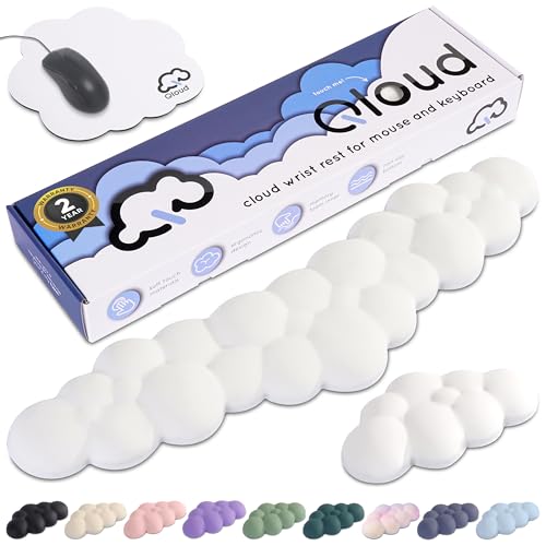 Create-ables Qloud Cloud Wrist Rest Keyboard Wrist Rest for Computer Keyboard Pad, Cloud Keyboard...
