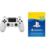 1 de Sony - Dualshock 4 V2 Mando Inalámbrico, Color Blanco (Glacier White) (PS4)