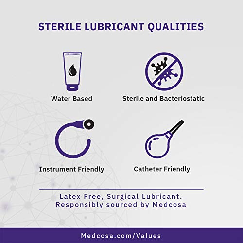 Medcosa Sterile Lube | Surgical Lube | Water Based Lubricating Jelly | Medical Lubricant [2.9oz] Flip Top Tube - Thumbnail 5