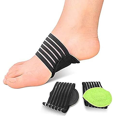 Foot Arch Support, Compression Cushioned Arch Sleeves with Padded Comfort Cushions Fallen Arch Support for Plantar Fasciitis, Fallen Arches, Heel Spurs, Flat and Achy Feet Problems (2 Pcs) Cover