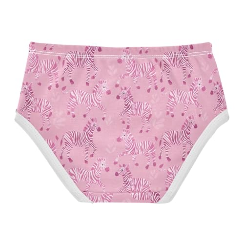 Girls Underwear Soft Cotton Cute Zebra Kids Panties in Sizes 2/3t, 4t, 5t, 6 and 82
