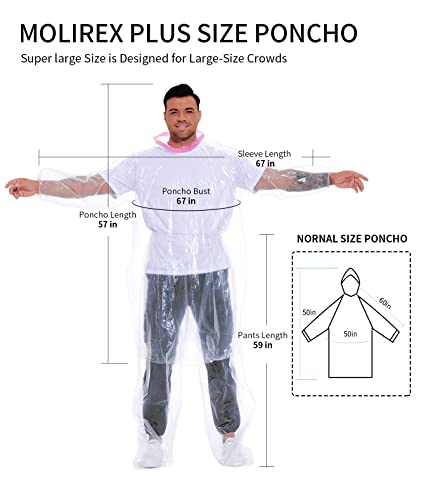 Raincoat Set Disposable 2 Pack Plus Size Adult Rain Ponchos with Hood Rain Coats Emergency Waterproof Rainpants Suit2