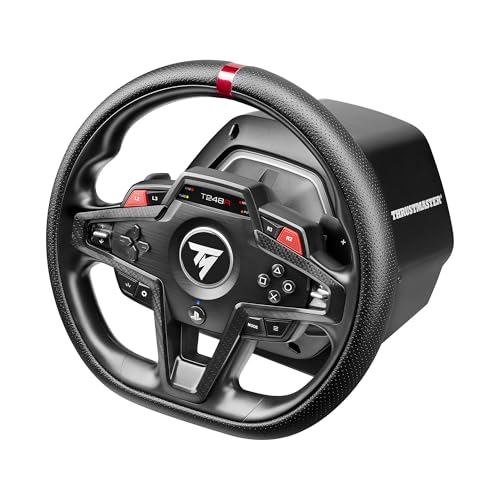 Image of Thrustmaster T248-R Force Feedback Racing Wheel with Magnetic Pedals, for PS5 / PS4 / PC, Black