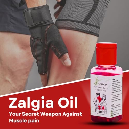 Image of Zalgia Oil - Natural ingredients Non-greasy formula for quick Pain Relief Oil for Back Pain, Muscle Joint Pain, Knee Pain, Body Pain 120ML
