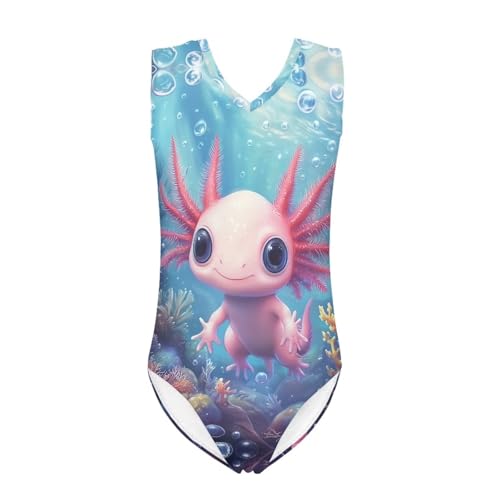 Image of Girls Swimsuits Size 3-14 Kids Summer Sleeveless One Piece Bathing Suit Beach V-Neck