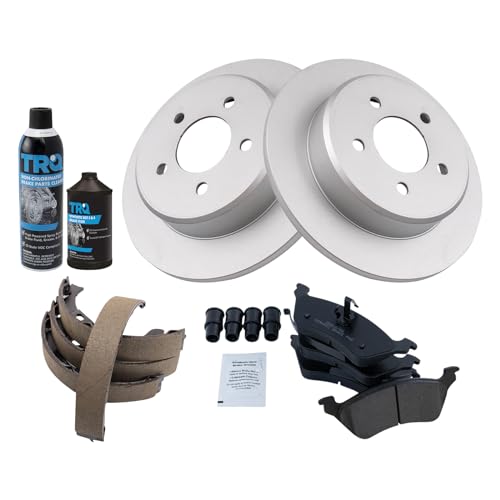 Image of TRQ Rear Brake Pad & Rotor Kit Compatible with 2001-2007 Chrysler 2001-2007 Dodge