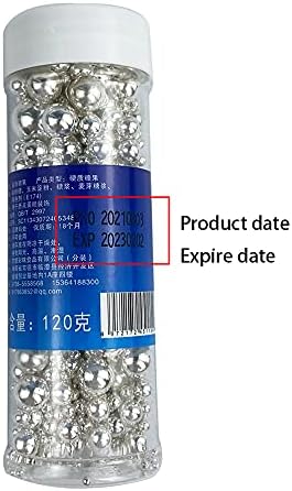 Edible Sprinkles Pearl Sugar Silver Candy 120g/ 4.2oz Mixing Size Baking Christmas Cake Decorations Cupcake Toppers Cookie Decorating Ice Cream Toppings Celebrations Shaker Jar Wedding Shower Party