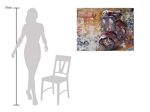KunstLoft® Metalen schilderij 'Italian Vespa' 100x75x5cm handgemaakte wanddecoratie - Image 8