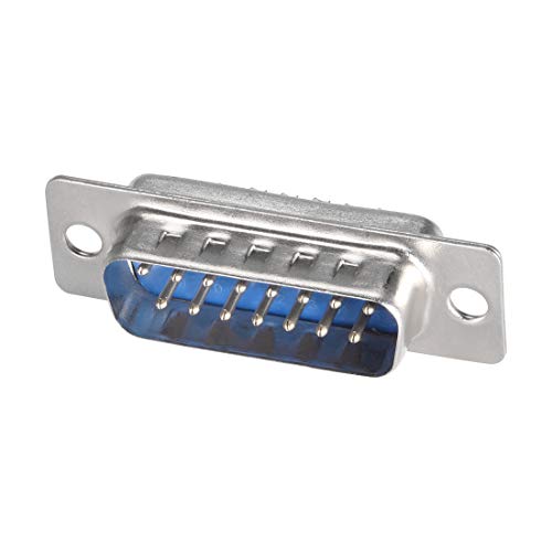 Sourcingmap D-sub Conector Terminal de puerto para equipos mecánicos CNC Computadoras Grupo E, 15 Pin, Male-10pcs