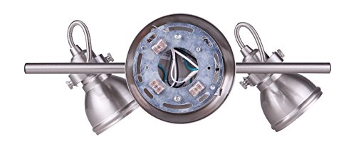 CANARM IT622A02BN10 LTD Polo 2 Light Track Rail, Brushed Nickel with Adjustable Heads - Thumbnail 6