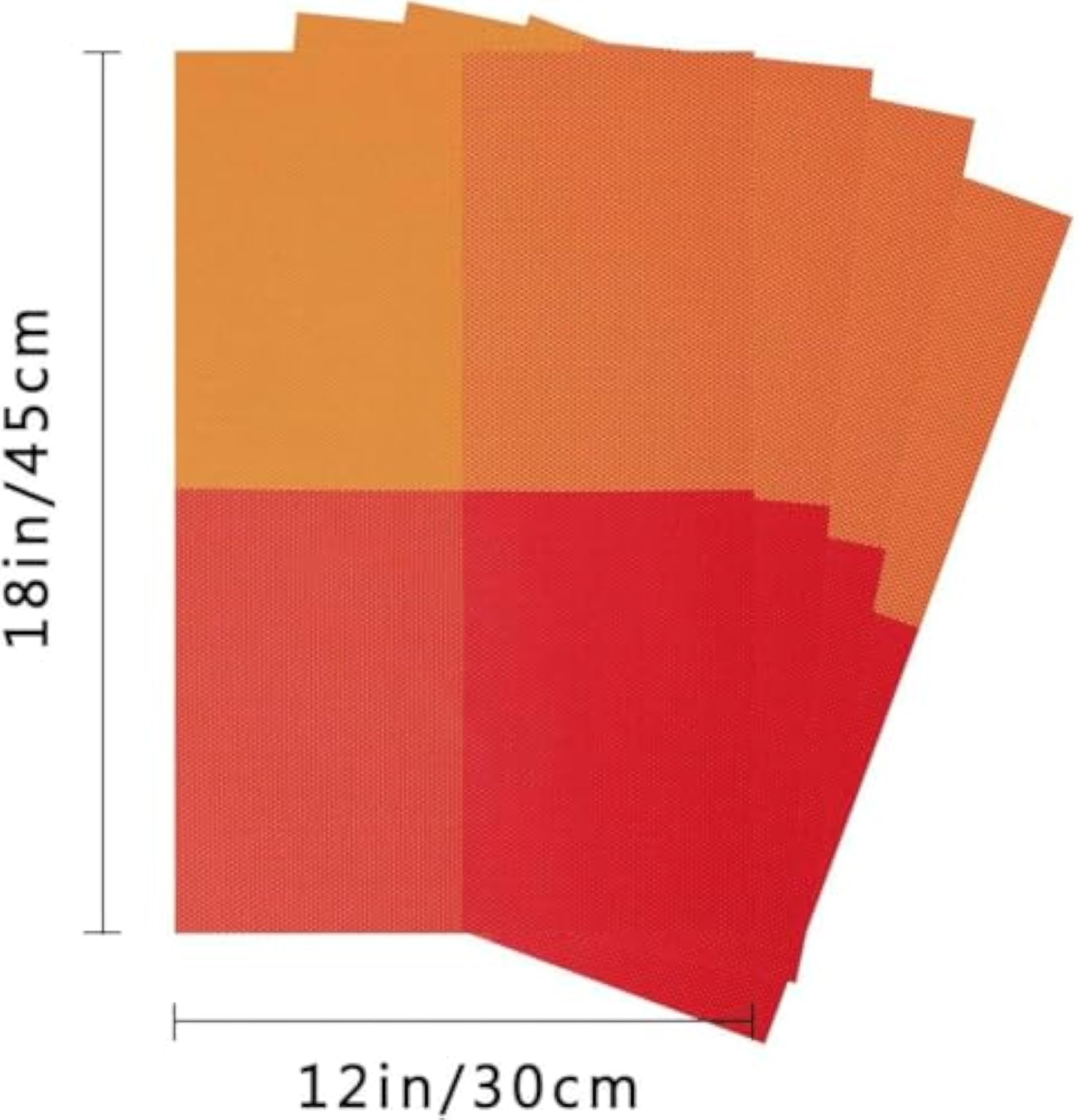 Table Mat Orange Set of 4
