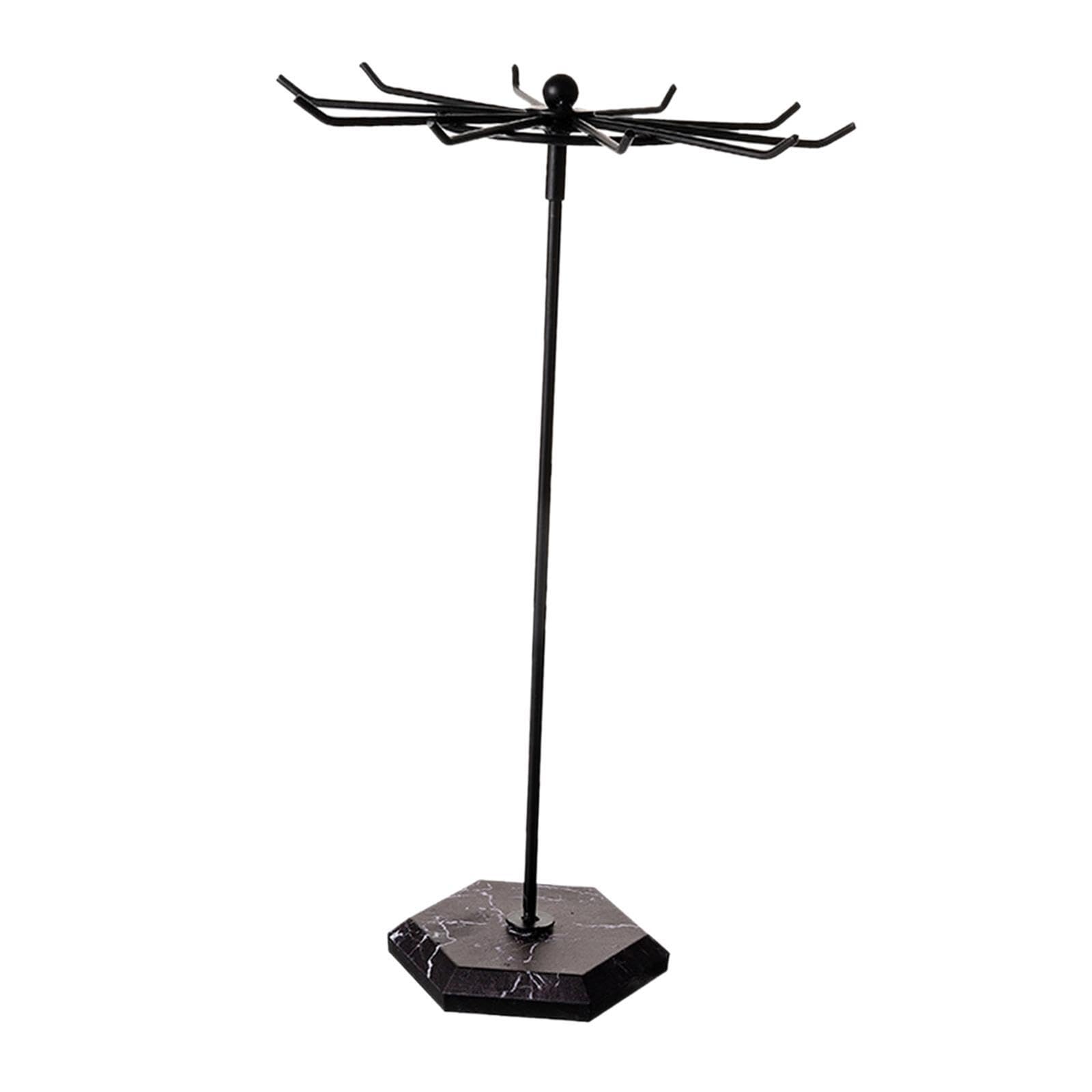 PIXZCSA Jewelry Display Rack Elegant Holder Multifunction Black 30.5cm