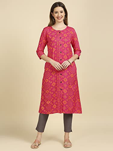 Image of anubhutee Women Rayon A-Line Kurta