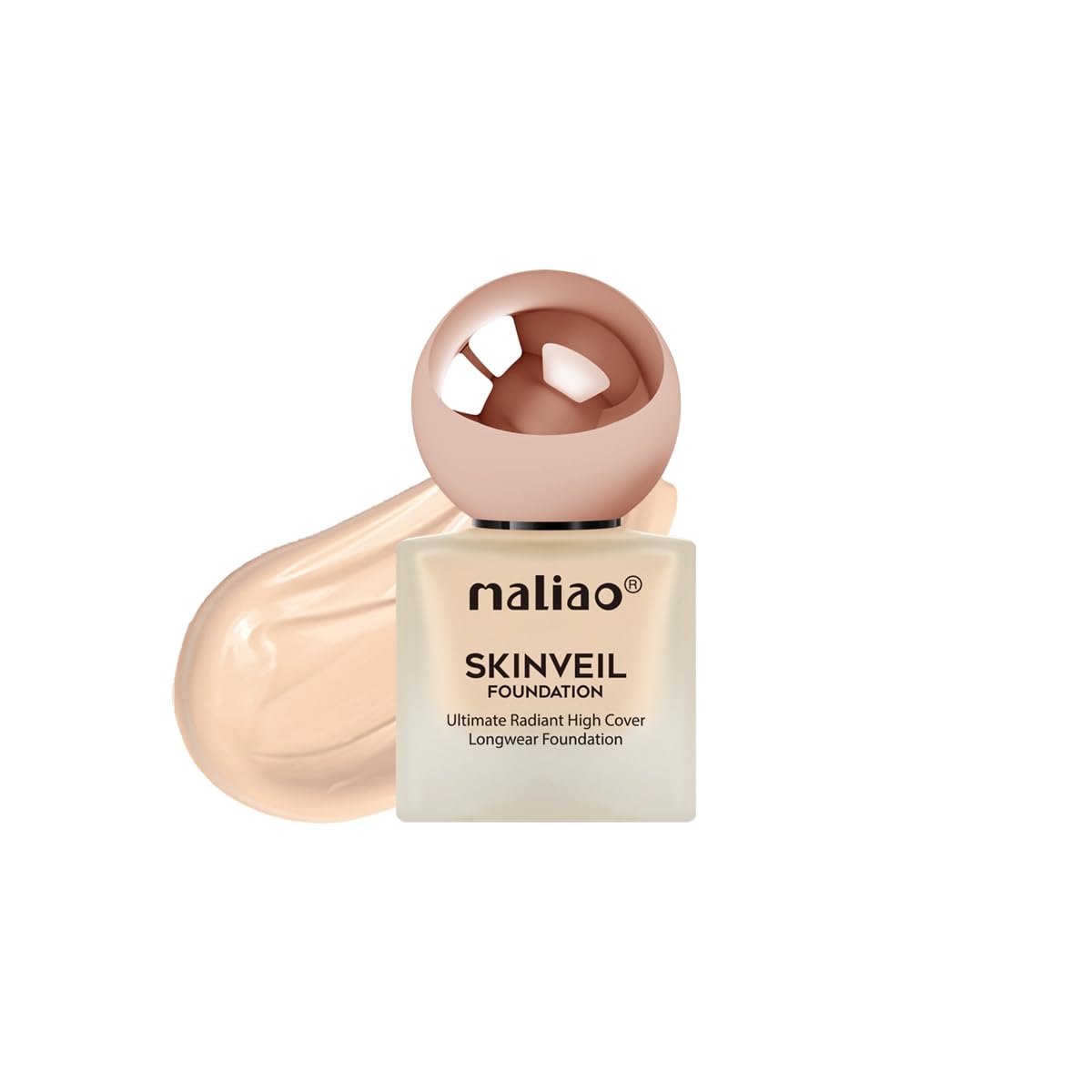 Maliao SkinVeil Foundation | Ultimate Radiant High-Coverage | Longwear & Lightweight | Flawless Matte Finish | Hydrating & Waterproof | Natural Beige, 30ml-picture-17