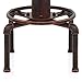 Topower American Antique Vintage Industrial Barstool Solid Wood Water Pipe Fire Hydrant Design Cafe Coffee Industrial Bar Stool (Red Bronze, 1)