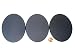 Value Pack of 3 - 120MM x 92MM Oval Large Walker Monster Terrain Setting Black Miniature Model Bases for TableTop or Miniature WarGames