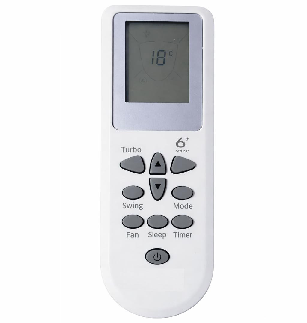 AC Remote Compatible for Whirlpool AC Remote No 84 6th Sense Turbo Button, White (Work Only If Your Old Remote Same)-image-28