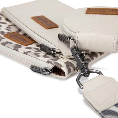 Image of Montana West X Wrangler Keychain Wallets for Women Dual Pouch Wristlet