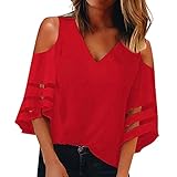 OTTATAT Women's Sweater T-Shirt Sexy Autumn Top Batwing Sleeve Long Off The Shoulder Big Size Casual Top Blouse Tee Shirt Loose Stripe Chiffon Fashion T-Shirts Woman Summer Bohemian 2020 New