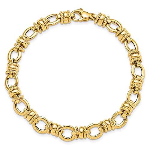 IceCarats 14K Solid Yellow Gold Link Chain Bracelet4