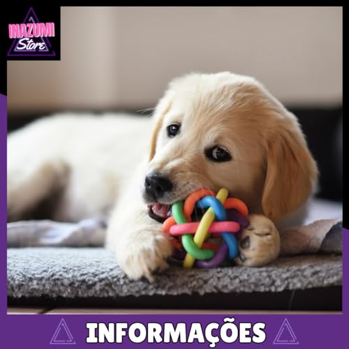 Kit 5 Brinquedo para Filhote Mordedor para cachorros Bolinha Pet Galinha Sonoro