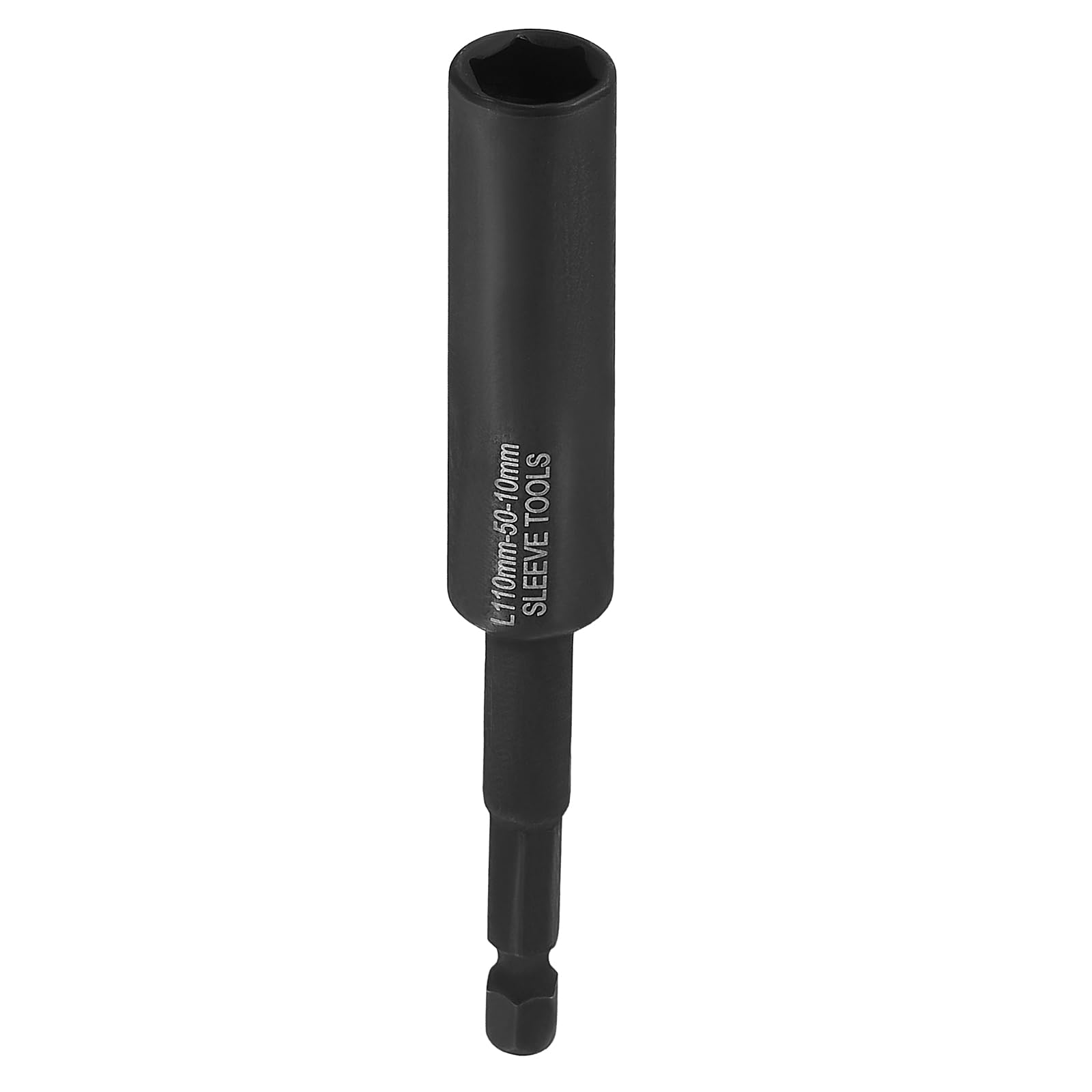 sourcing map Nut Driver Drill Bit 10mm Metric Deep Socket 1/4" Hex Shank 4.3" (110mm) Extra Long 6-Point Sockets Quick Change CR-V Steel Bolt Setters for Power Drill Drivers