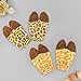 Kangnice Fashion Giraffe Costume Accessories Ears Hooves Tail Plush Set for Role Play in Themed Parties Giraffe Tail
