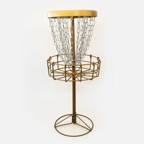 Disc Golf GrowTheSport Mini Disc Golf Basket (Gold)