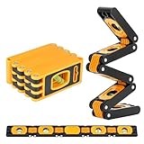Cet outil dispose de 4 fioles en acrylique pour des lectures multi-angles (précision de 0,5 mm/m) et de deux protections contre les chutes, ce qui le rend idéal pour les travaux de chantier et les rénovations délicates de la maison