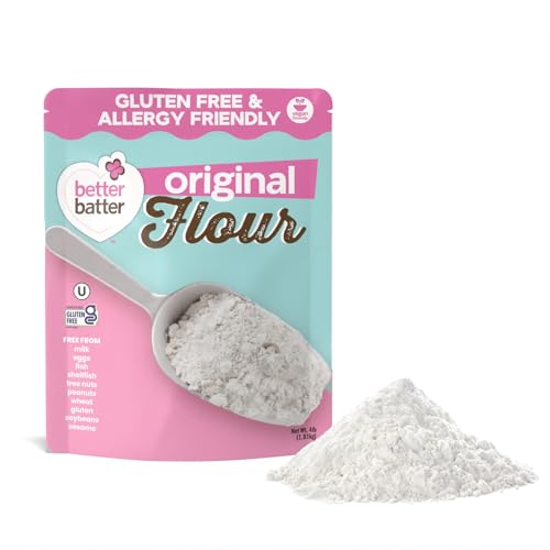 Better Batter Original Blend Multipurpose Gluten Free Flour 2.5lb – Certified GFCO, Vegan, Kosher, Non-GMO – Top 9 Allergen Free, Award Winning Cup-for-Cup Baking Alternative to Regular Wheat Flour