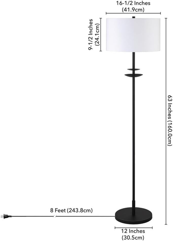 Avery 63" Blackened Bronze Modern Voice-Controlled Floor Lamp