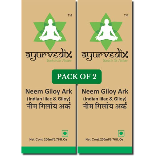 Image of Neem Giloy Ark 400 ml | Neem & Giloy (Guduchi /Gulvel) Hydrosol | Supports Immunity, Respiratory & Daily Wellness | Herbal Detox & Antioxidant Support | Ayurvedic Liquid | FSSAI Certified